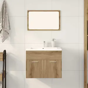 Набор мебели для ванной 2 предмета VidaXL модель 862040, отделка Oak Artisan