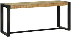 Скамья VidaXL из мангового дерева 100 x 35 x 45 см — коричневая, прочная деревянная скамья