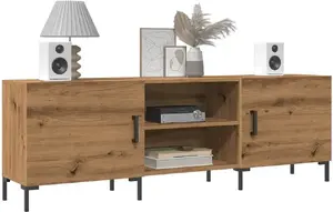 ТВ-тумба VidaXL модель 857329, отделка дуб artisan, тумба под ТВ с местом для хранения, ширина 150 см