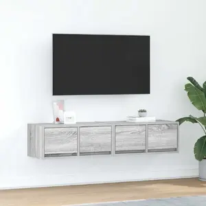 ТВ-тумбы комплект VidaXL модель 861501, 2 шт., серый Sonoma, клееное дерево