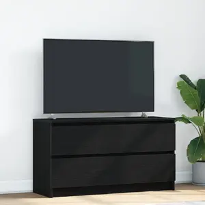 Тумба под телевизор VidaXL модель 861806 чёрная клеёное дерево 100x35x54 см