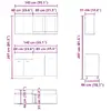 Kitchen/dining storage cabinet VidaXL 3328573 Photo 7