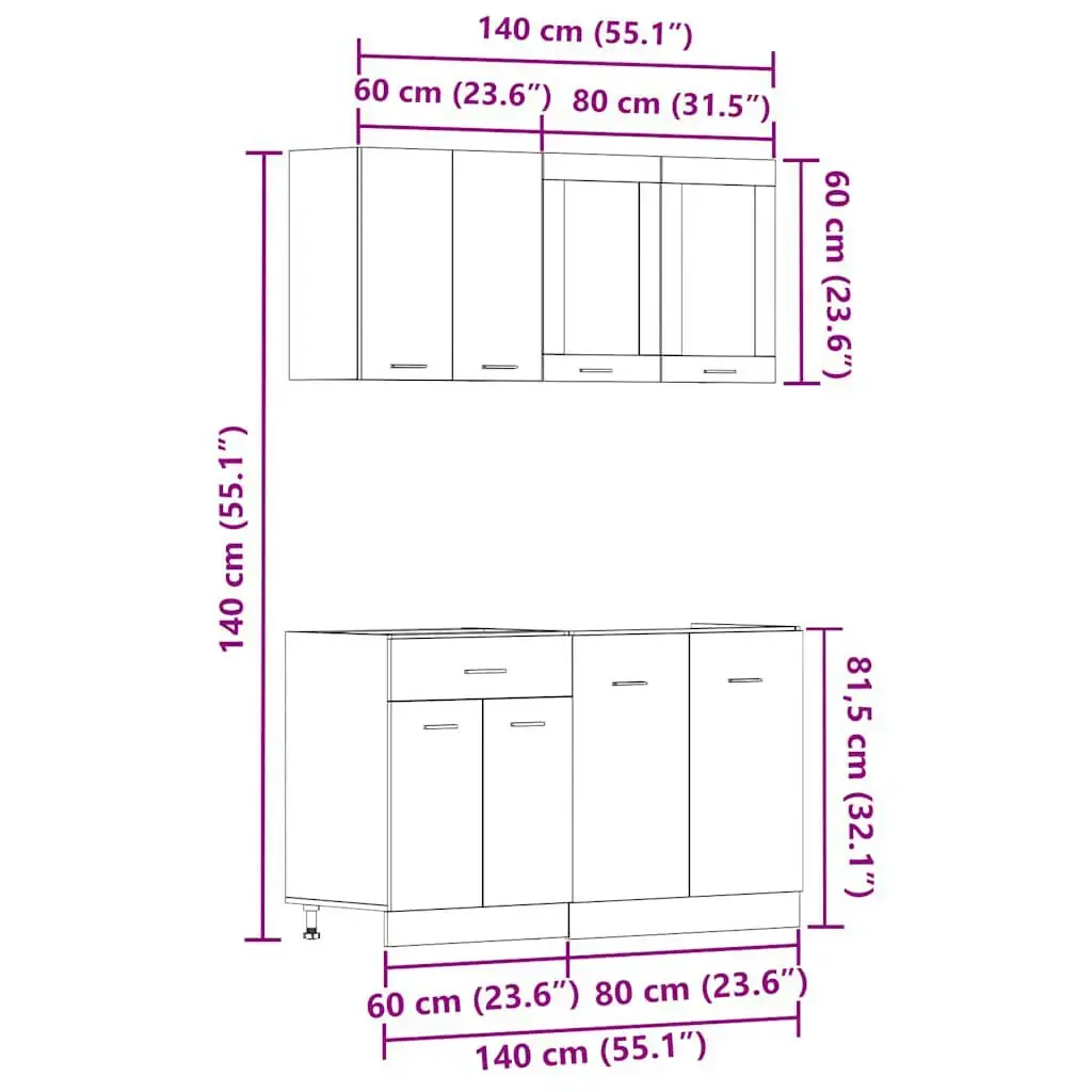 Kitchen/dining storage cabinet VidaXL 3328573 Photo 9