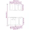Kitchen/dining storage cabinet VidaXL 3328573 Photo 9