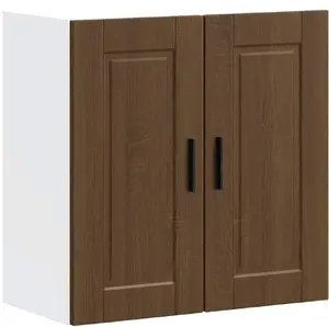 Sienas virtuves skapītis VidaXL Lucca brūnā ozola apdarē — modelis 854064