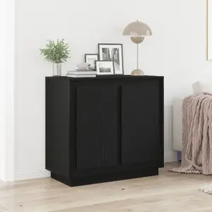 Комод-буфет VidaXL модель 862133 чёрный дуб, инженерная древесина, 80x34x75 см