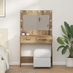 Шкаф VidaXL модель 865036 из МДФ с дубовым ламинатом, 78,5 x 41 x 135 см