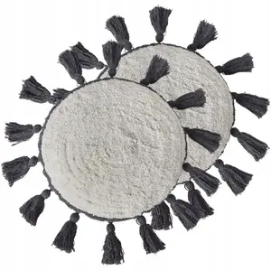 Набор декоративных подушек Beliani THISTLE — хлопок, 40 x 40 см, слоновая кость, набор из 2 шт.