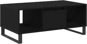 Журнальный стол VidaXL 862964 Черный дуб 90x50x36,5 см из древесного материала