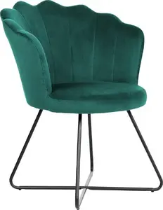 Armchair Beliani LOVELOCK green velvet — upholstered armchair, fabric upholstery