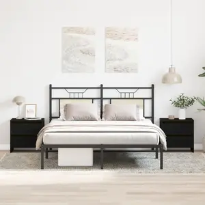 Прикроватные тумбочки VidaXL модель 863358 Черный дуб — набор из 2 штук