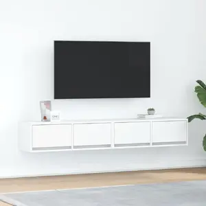 ТВ-тумбы набор VidaXL 2 шт. Белые клееная древесина 80x31x25,5 см