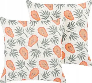 Cushion set Beliani AVENS — 2 decorative polyester cushions, multicolour