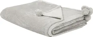 Blanket Shumee SAITLER model 150 x 200 cm light gray
