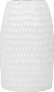 Decorative Ceramic Vase Beliani LINZI in White – Ceramic Decorative Vase by Beliani