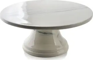 Affek Design LOUISE GREY Patera керамическая подставка для торта 25 см x 11 см