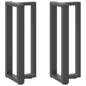 Запчасть для стола VidaXL 4013046 — металлическая, антрацит, 250×730×380 мм