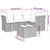 VidaXL уличный набор мебели 3249432 — 5 предметов Photo 3