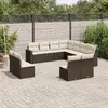 Уличная скамья VidaXL 3251480 ротанг, закалённое стекло Photo 2