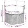 VidaXL 3223052 уличный комплект мебели, 10 предметов Photo 10