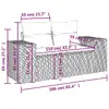 VidaXL 3223052 уличный комплект мебели, 10 предметов Photo 12