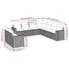 Скамья VidaXL 3251500 — ротанг, закалённое стекло Photo 3