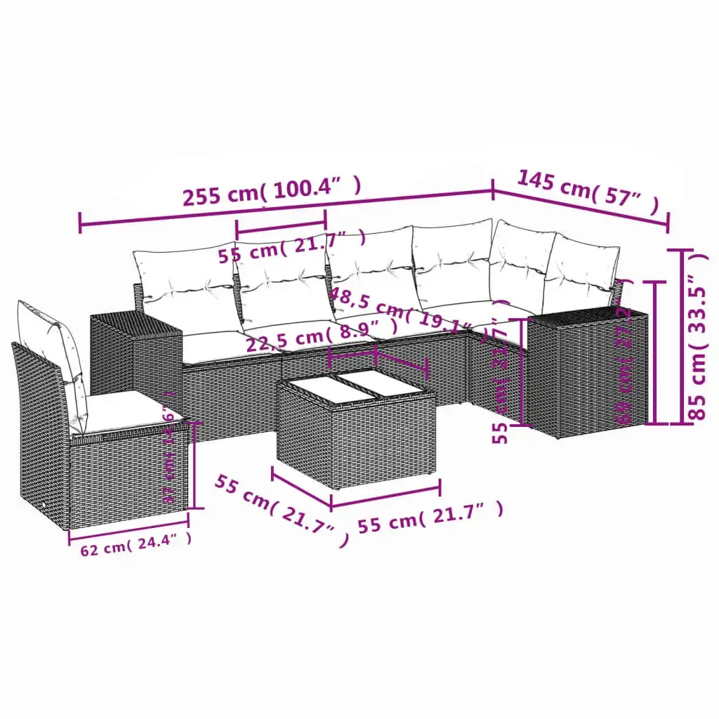 Набор уличной мебели VidaXL 3254980 Photo 3