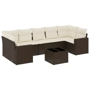 Āra sols VidaXL 3251080 — ratāna ar rūdītu stiklu, krēmkrāsas, 550×550×370 mm, max slodze 110 kg