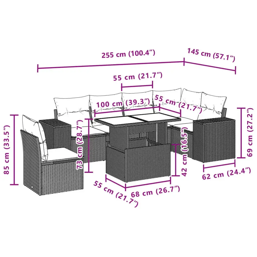 Набор уличной мебели VidaXL 3269203 Photo 10