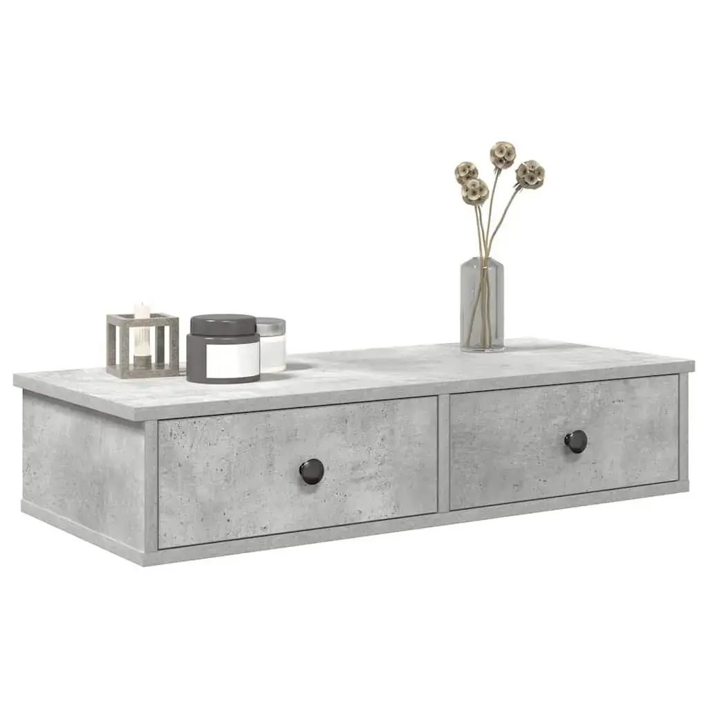 Shelf VidaXL 859953 — wood grey 800×310×170 mm Photo 2