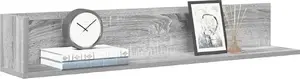 Настенные полки 2 шт. VidaXL, серо-дубовый шонома, модель 860045, 100 x 16.5 x 16.5 см