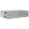 Полка VidaXL 859973 — Дерево серый 600×265×150 мм Photo 7