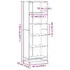 Книжный шкаф VidaXL 3300853 — 5 полок, металл Photo 9