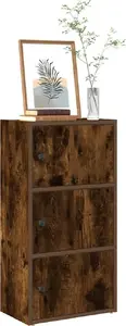 Книжная полка VidaXL модель 860368, цвет «дымчатый дуб», 40x24x77 см