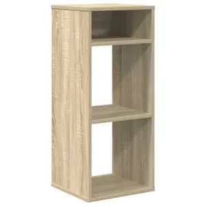 Книжная полка VidaXL 860276, дубовый цвет, деревянный каркас и полки, 340×310×800 мм