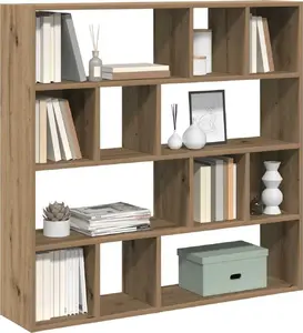 Стеллаж-перегородка VidaXL Regał 105x24x102 см, отделка дуб artisan, открытые полки