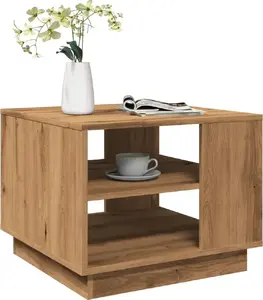 Coffee table VidaXL model 856803 in Artisan Oak finish, engineered wood, 55x55x42 cm