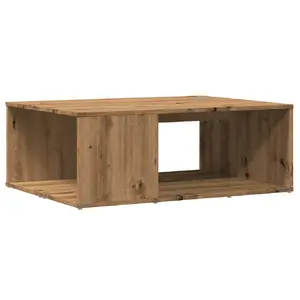 Kafijas/sānu/beigu galdiņš VidaXL 856553 — ozolkoka virsma, 670×900×330 mm, slodze līdz 60 kg