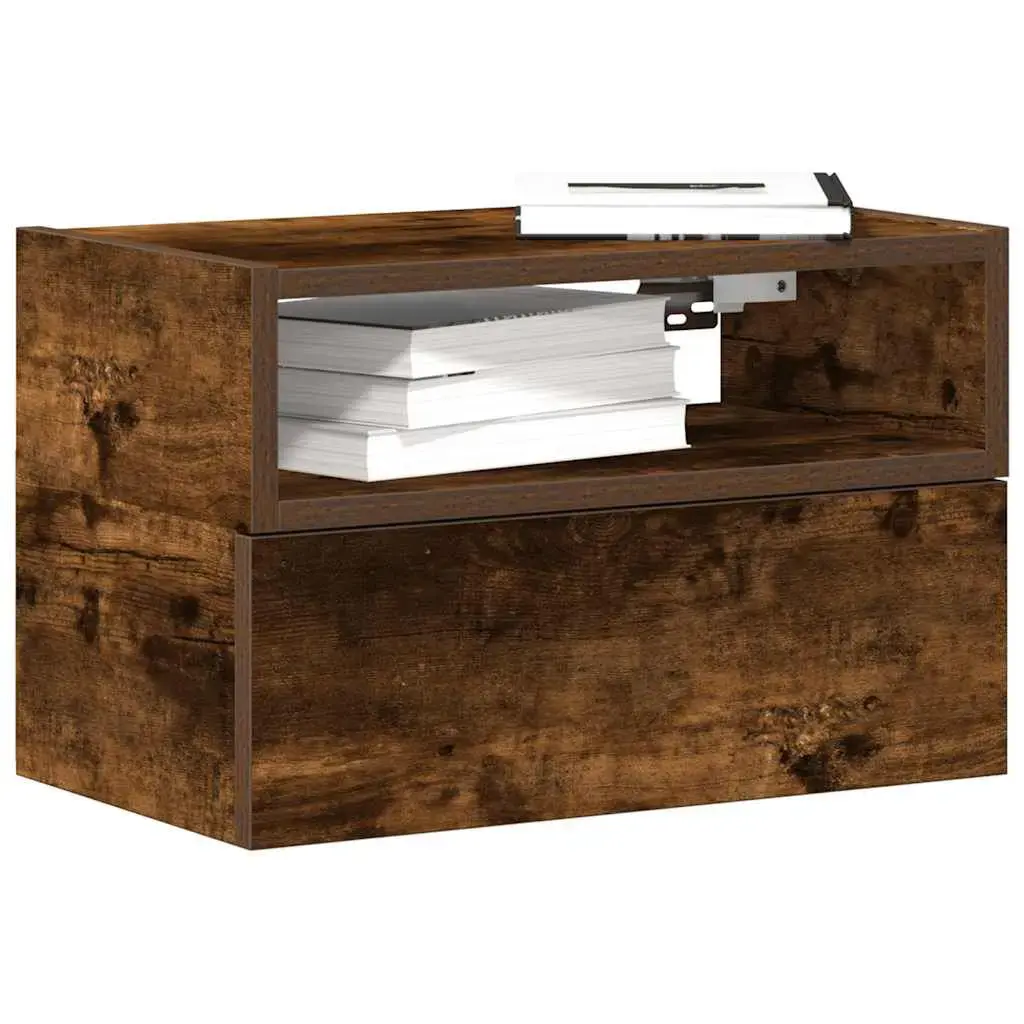 VidaXL 858605 nightstand oak, 1 drawer Photo 2