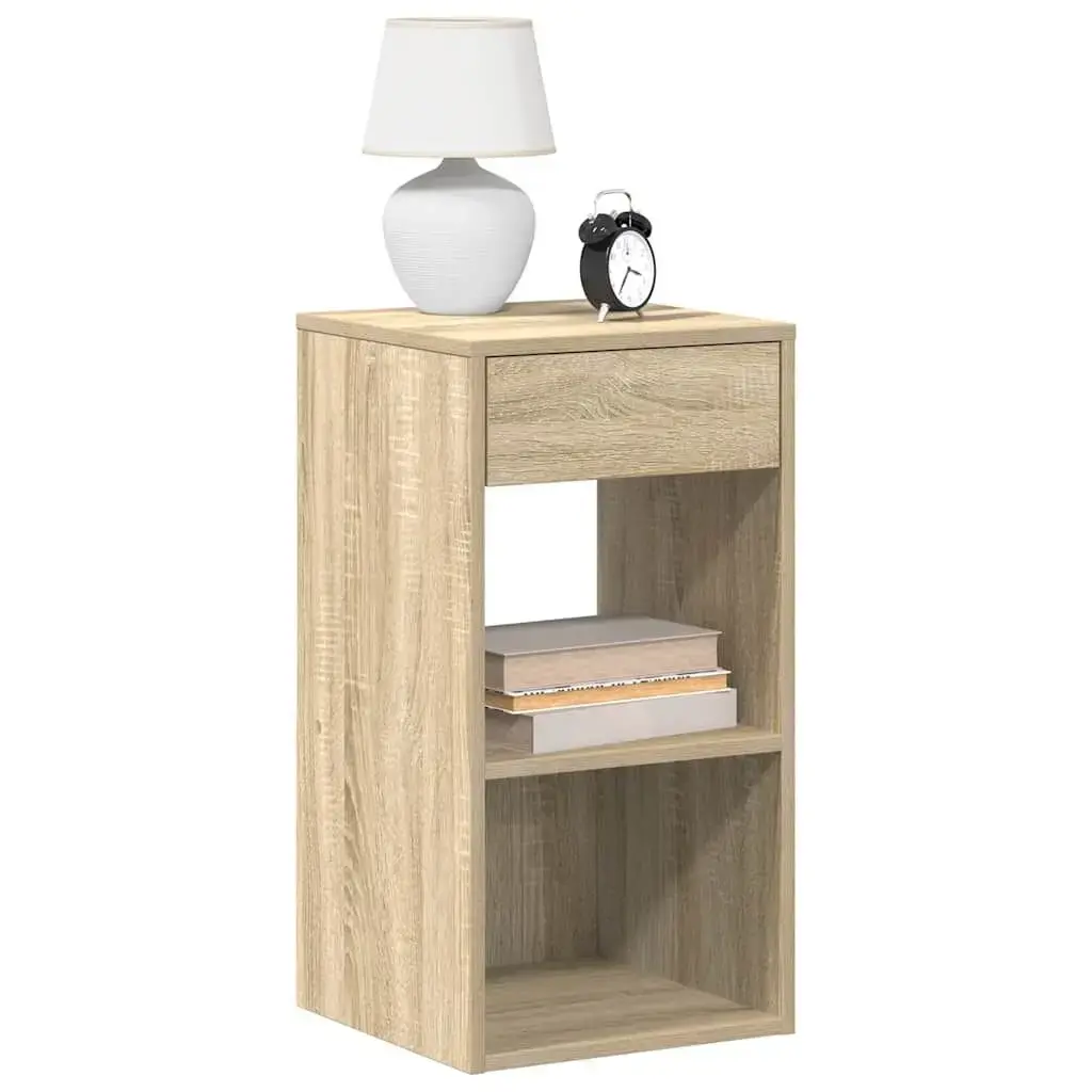 VidaXL nightstand 858718 Oak 1 drawer Photo 2