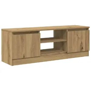 TV cabinet VidaXL 855855, wooden top and frame, 1020×300×360 mm