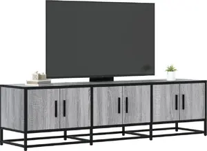 TV cabinet VidaXL model 848862 in Sonoma gray oak with storage shelves and compartments