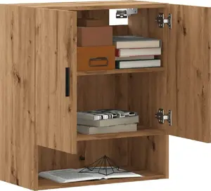 Sienas skapītis VidaXL modelis 857297, Artisan Oak apdare, 60x31x70 cm