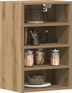 Настенная шкафчик VidaXL модель 854183, цвет дуб artisan, 40 x 29,5 x 60 см