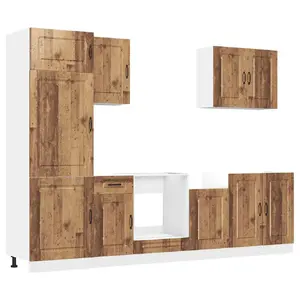 Kitchen/dining storage cabinet VidaXL 3314769, set of 7 units