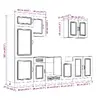 Kitchen/dining storage cabinet VidaXL 3314769 Photo 11