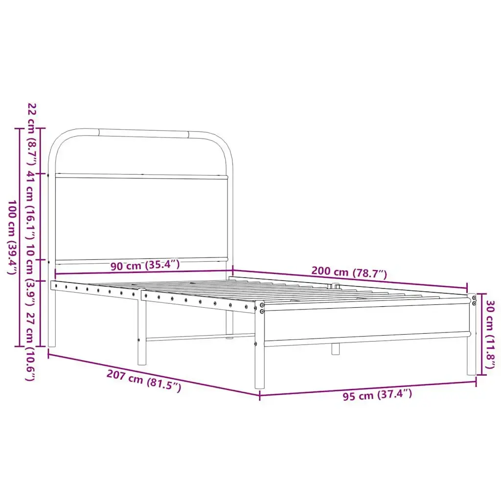 Каркас кровати VidaXL 4100457 Photo 9