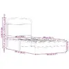 Каркас кровати VidaXL 4100459 дуб 105x207 см Photo 9