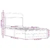 Каркас кровати VidaXL 4100475 — дуб 95x2,07 м Photo 9