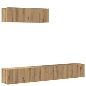 TV cabinet VidaXL 3329206 — wood top and frame, 1000×300×300 mm